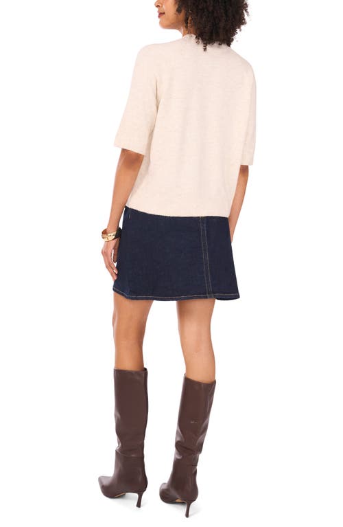 Vince Camuto Mock Neck Sweater In Neutral