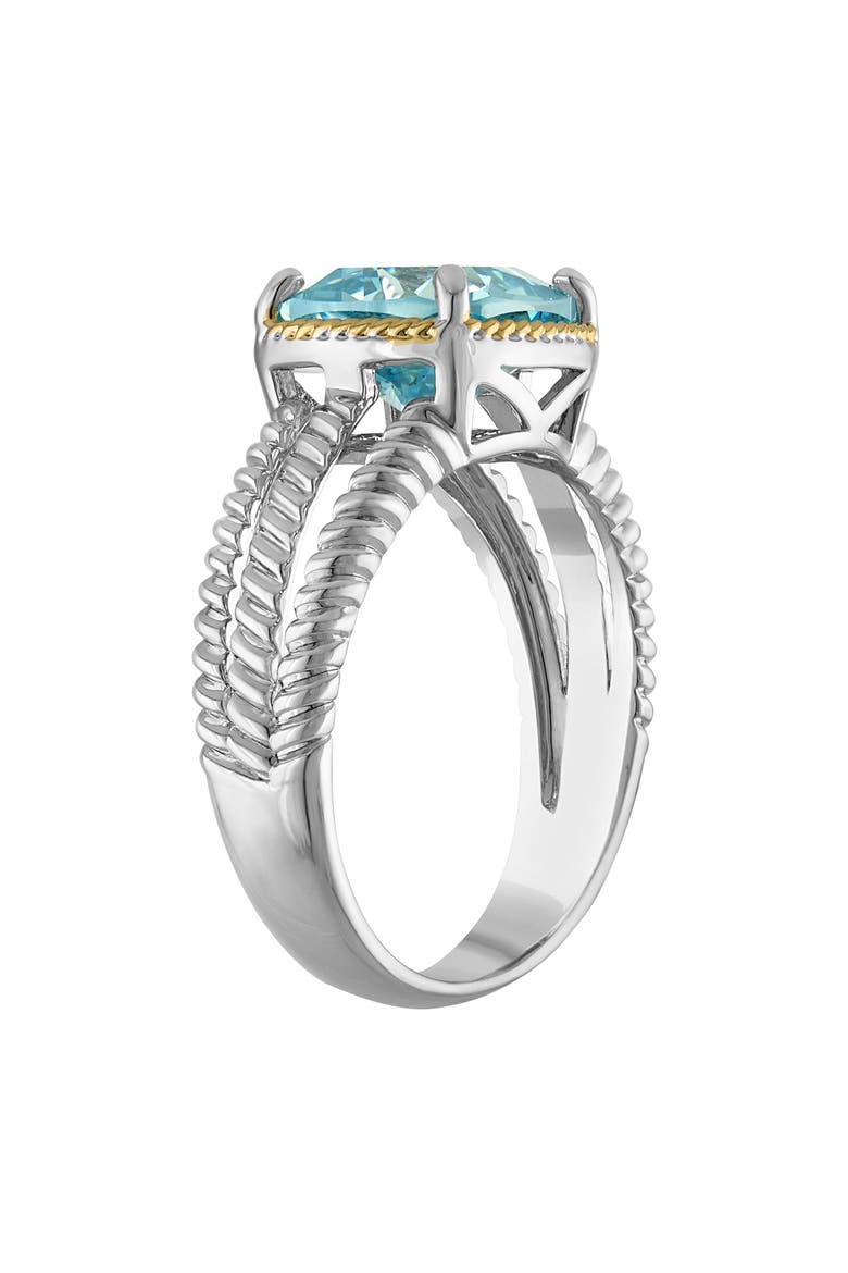 Lab Grown Blue Topaz Ring, Alternate, color, SILVER/ TOPAZ