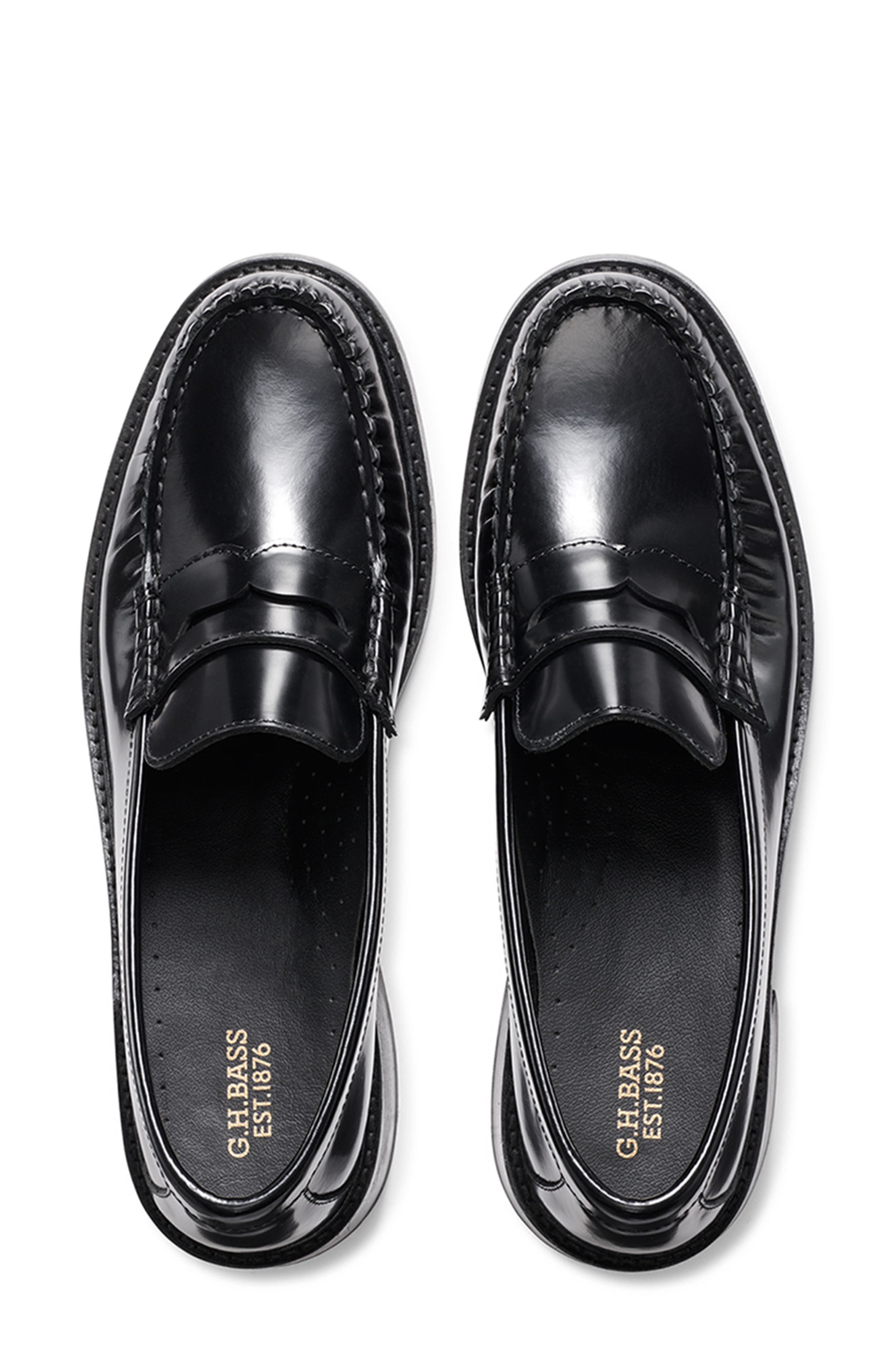 G.H.BASS Penny Loafer Pump, Alternate, color, Black