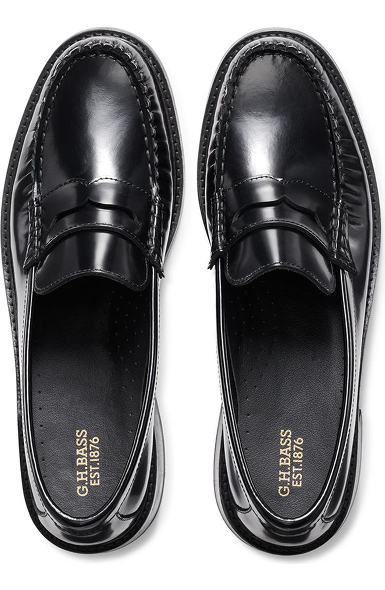 G.H.BASS Penny Loafer Pump, Alternate, color, Black