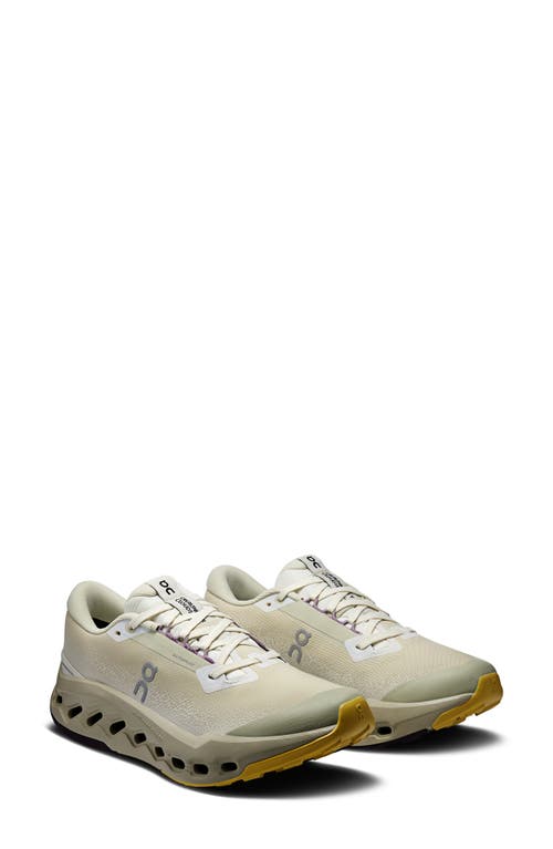 On Cloudsurfer Trail 2 Waterproof Trail Running Shoe in Ghost/chalk at Nordstrom, Size 8.5