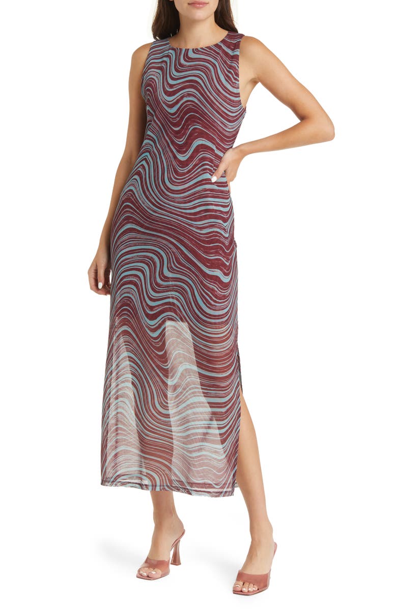 & Other Stories Marble Sleeveless Maxi Dress, Main, color,