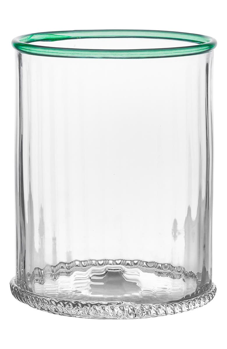 Juliska Nell Double Old Fashion Glass Tumbler, Main, color, Watercress