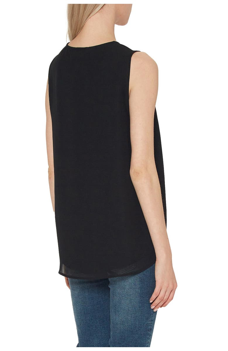 Pleione Solid V-Neck Sleeveless Top, Alternate, color, 