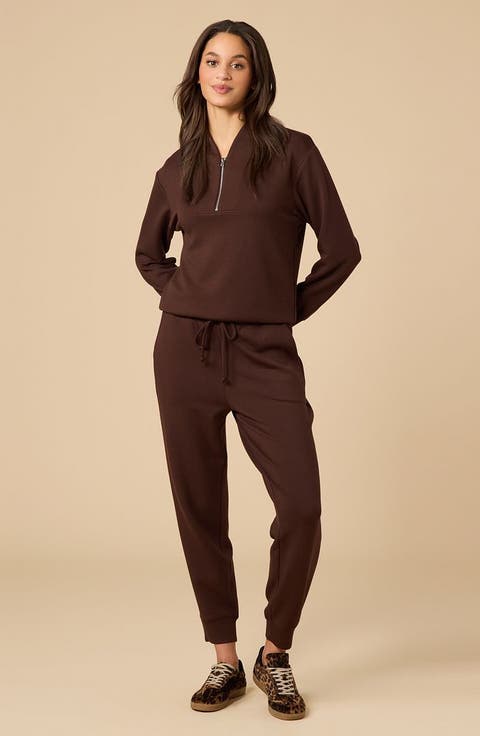 Athleisure DreamTech 1/4 Zip Jogger Set