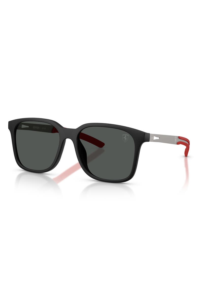 Scuderia Ferrari 57mm Square Sunglasses, Alternate, color, 