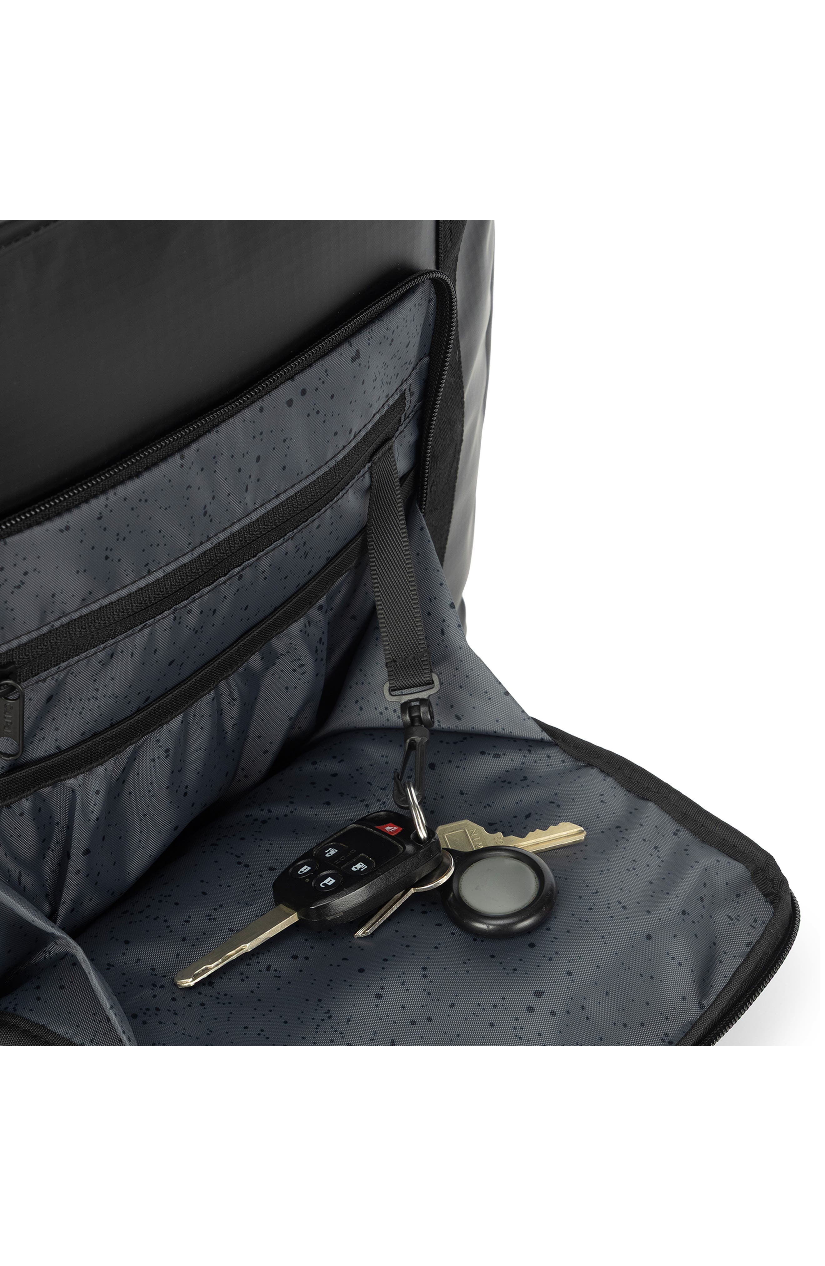 Terra 35L Water Resistant Zip Tote, Alternate, color, MATTE OBSIDIAN