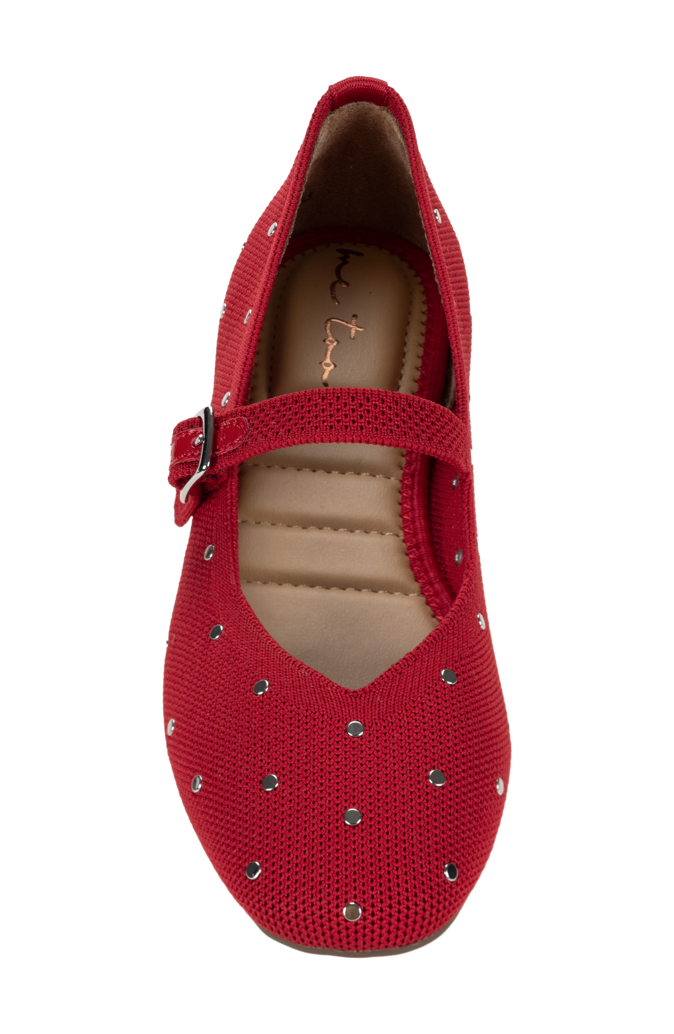 Serenity Mary Jane Flat, Alternate, color, MT RED