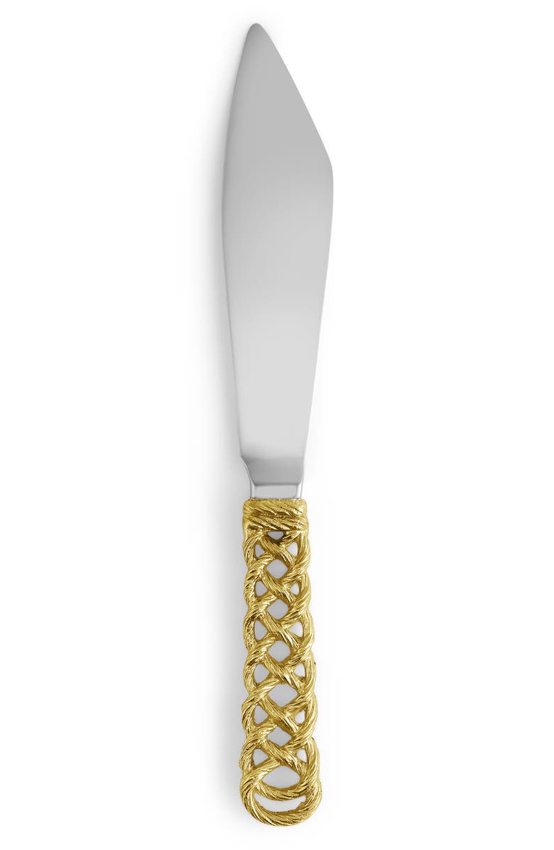 Michael Aram Love Knot Cake Server, Alternate, color, Silver