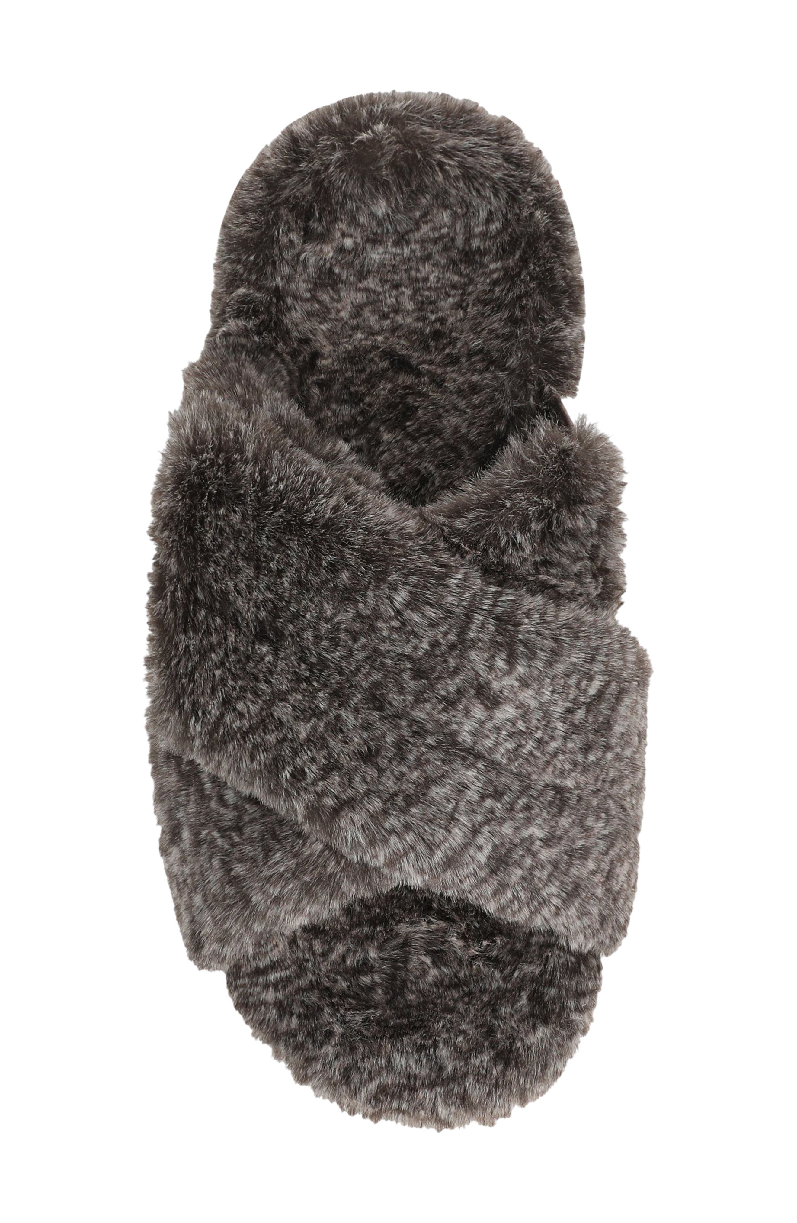 Vionic Relax II Slide Slipper, Alternate, color, Dark Brown Faux