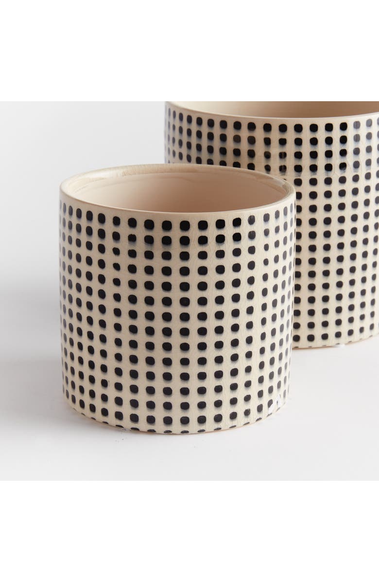 Napa Home & Garden Mina Flowerpot Planters Set of 2, Alternate, color, Black