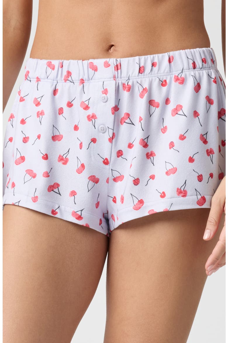 Pillowsoft Sleep Shorts, Alternate, color, CHERRY HAL BLUE