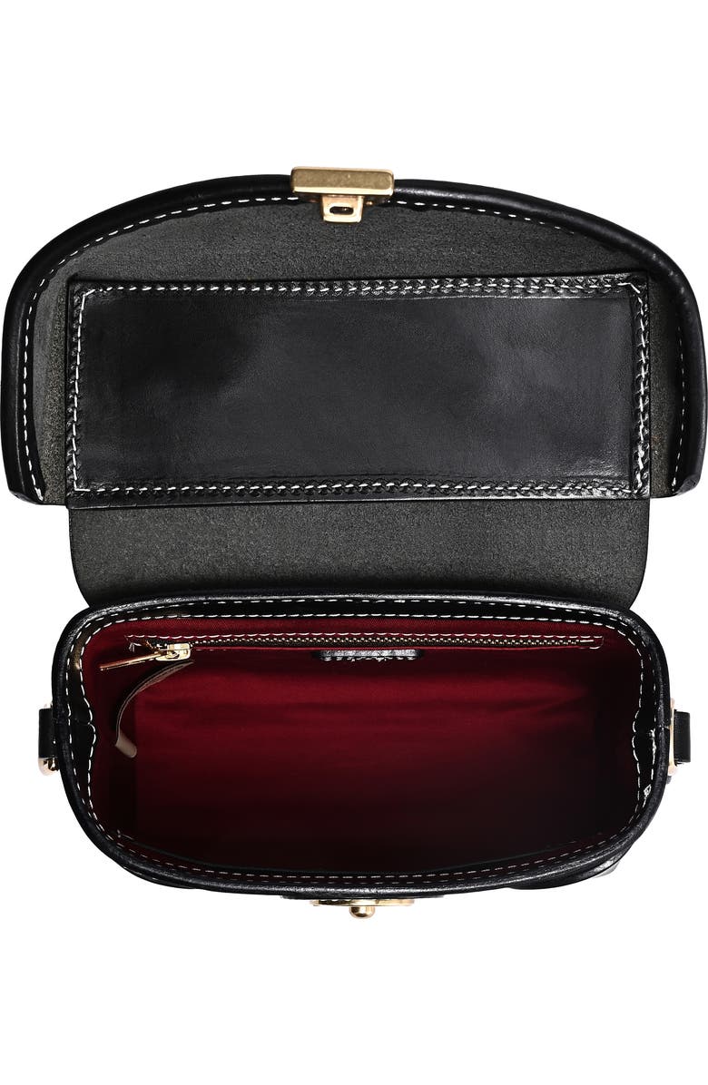 OLD TREND Azalea Genuine Leather Vintage Box Crossbody, Alternate, color, Black