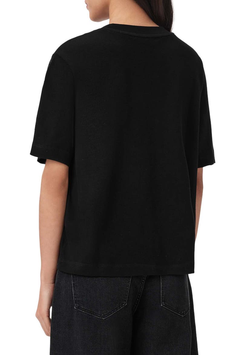 Pounce Lisa Embellished Cotton Graphic T-Shirt, Alternate, color, BLACK