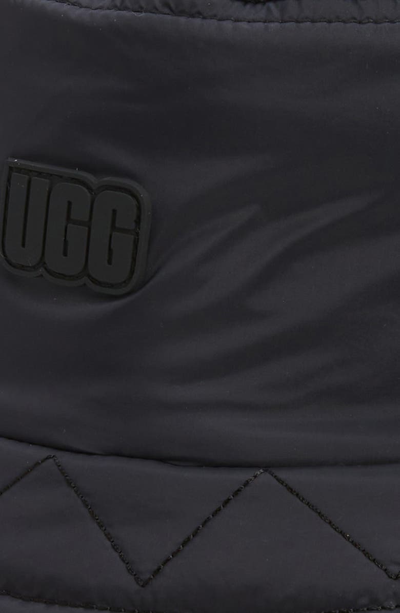 UGG<sup>®</sup> Recycled Nylon & Faux Shearling Reversible Bucket Hat, Alternate, color, 