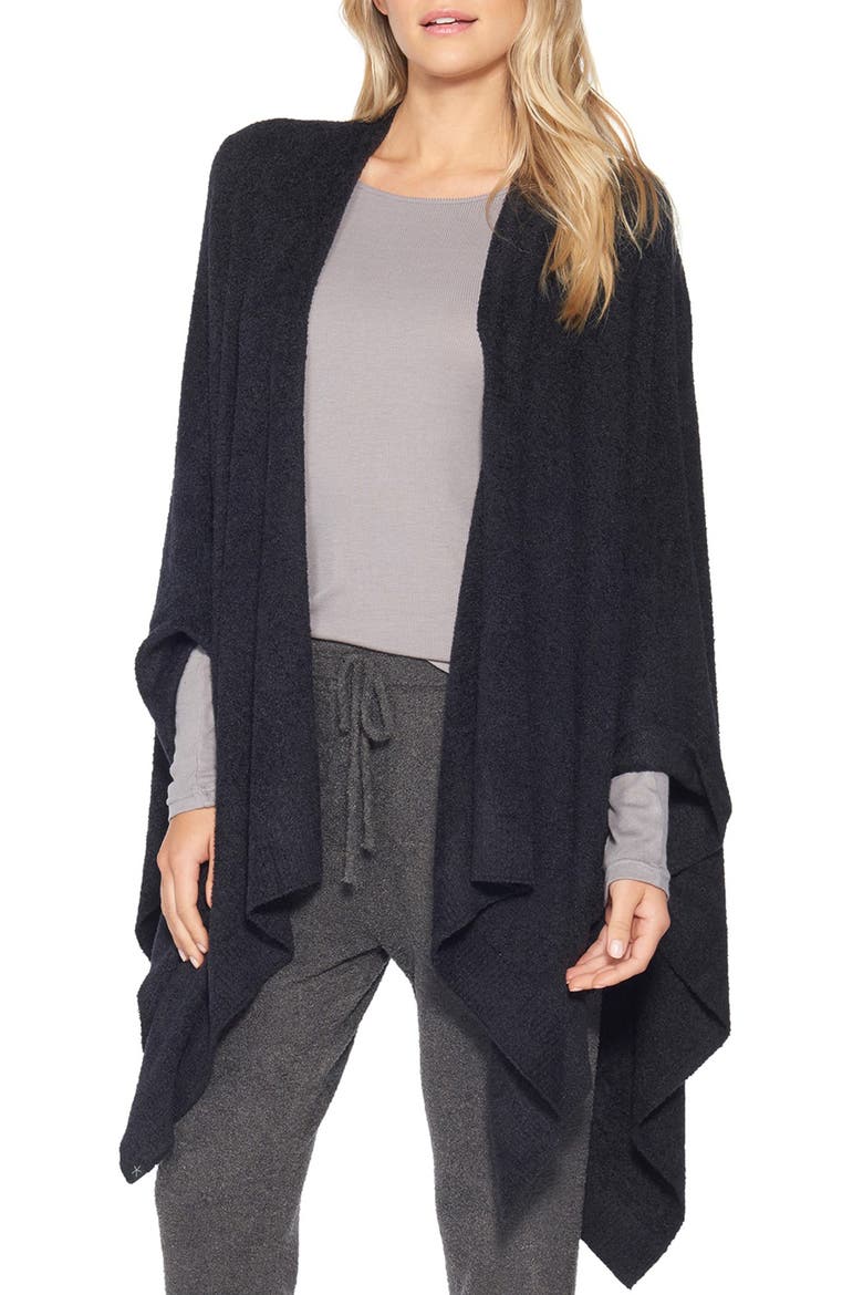Open Front Wrap, Main, color, BLACK