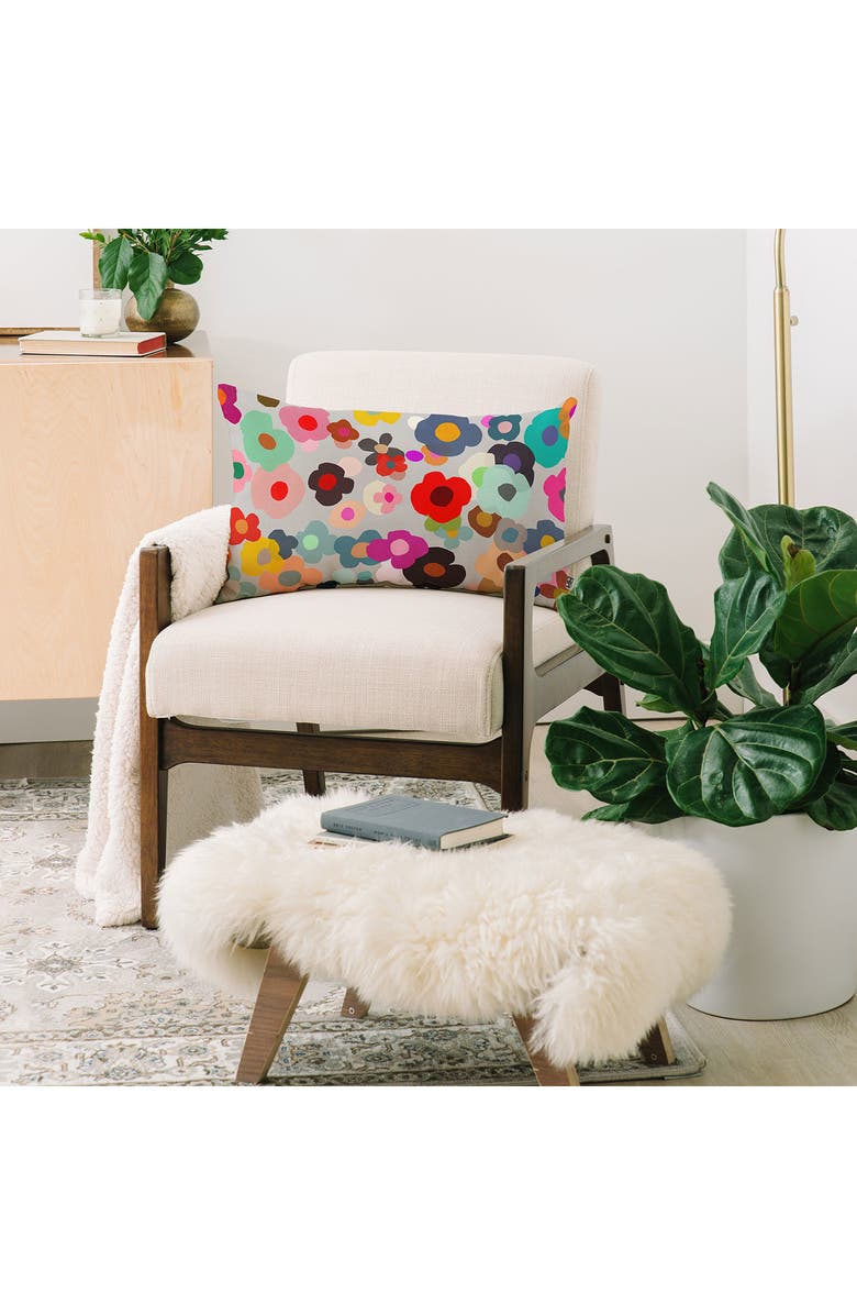 Deny Designs Poppy Oblong Throw Pillow, Alternate, color, Multi