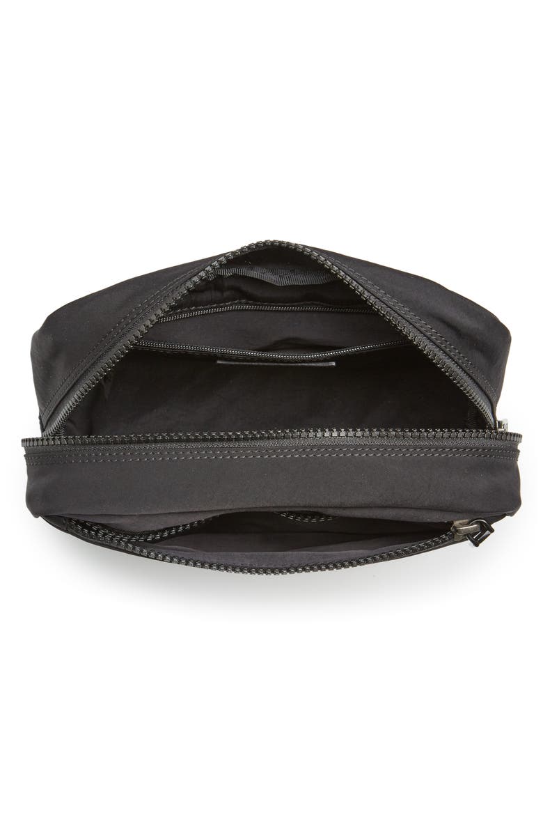 Nylon Cosmetics Pouch, Alternate, color, BLACK