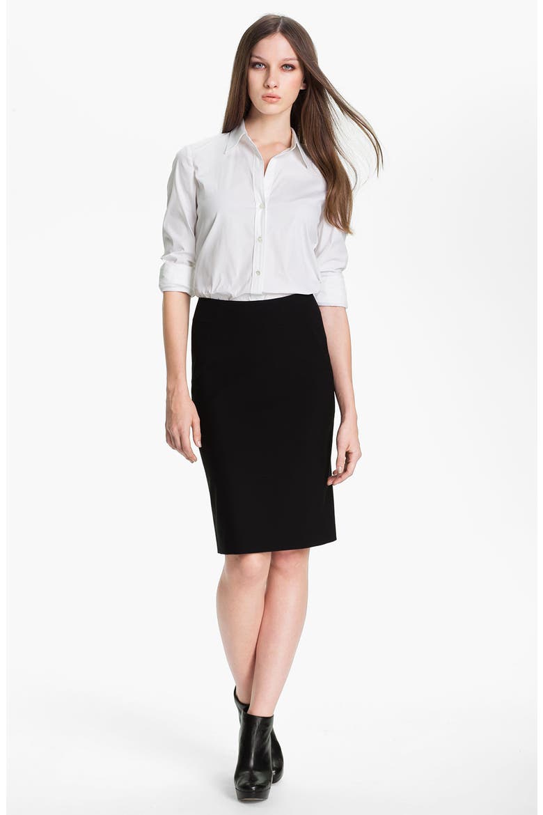 'Golda - Tailor' Pencil Skirt, Main, color, BLACK
