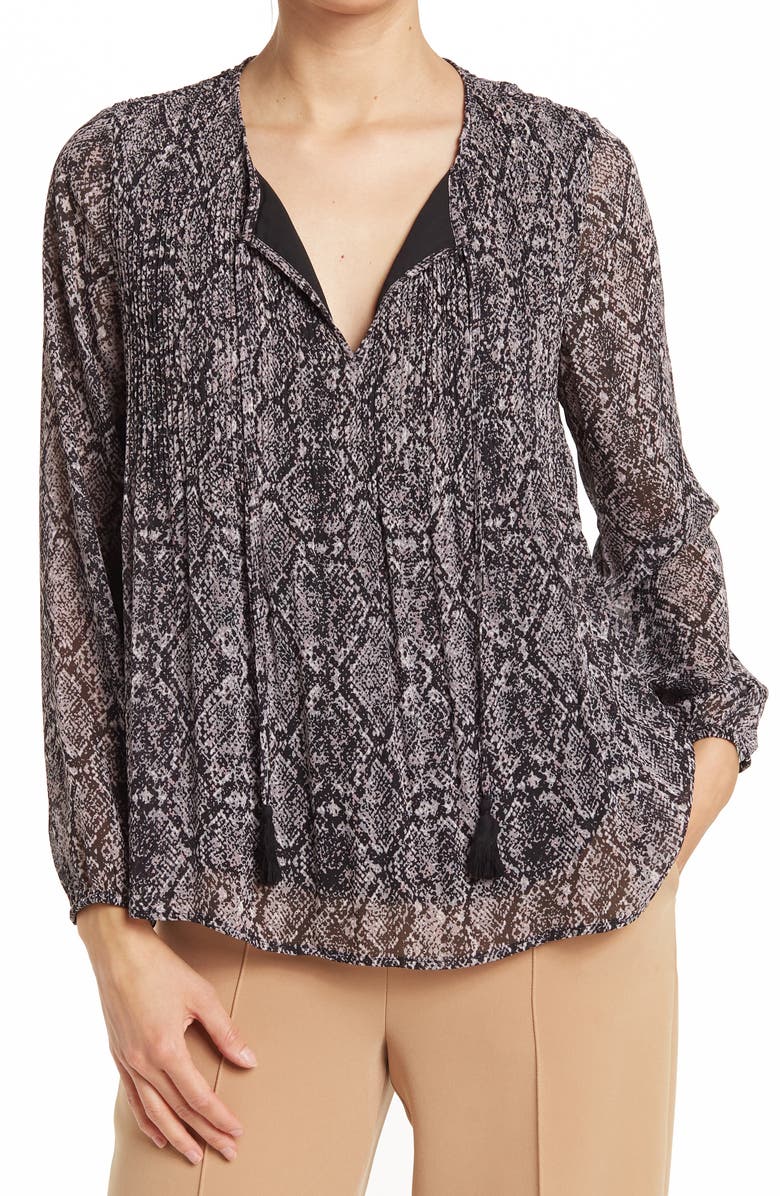 DR2 by Daniel Rainn Daniel Rainn Release Pleat Tie Front Top, Main, color,