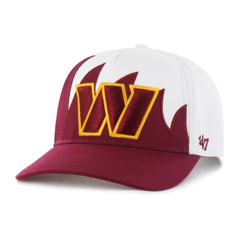 Men's '47 White Washington Commanders Jagged Hitch Adjustable Hat