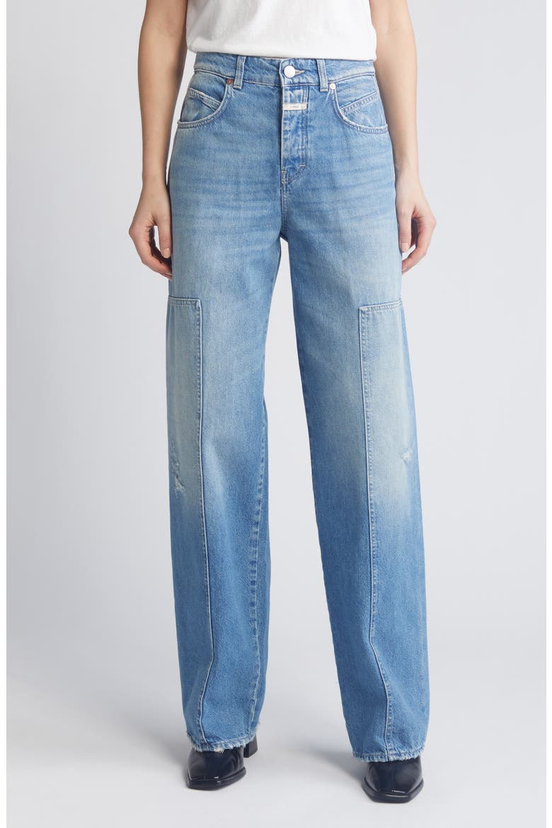 Nikka WIde Leg Jeans, Main, color, MID BLUE