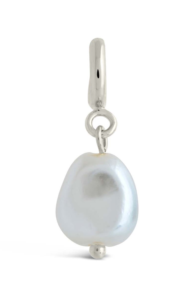 Sterling Forever Baroque Pearl Enhancer, Main, color,