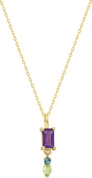 Bony Levy Color 14K Gold Mixed Stone Pendant Necklace