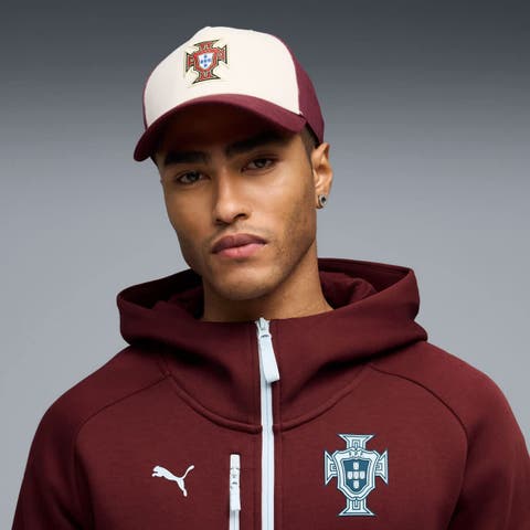 Men's Puma Maroon/White Portugal National Team King Trucker Adjustable Hat