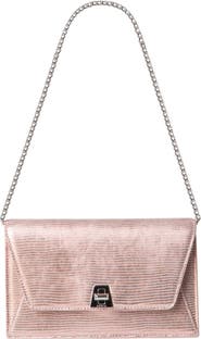 Akris Anouk Lizard Embossed Wallet on a Chain