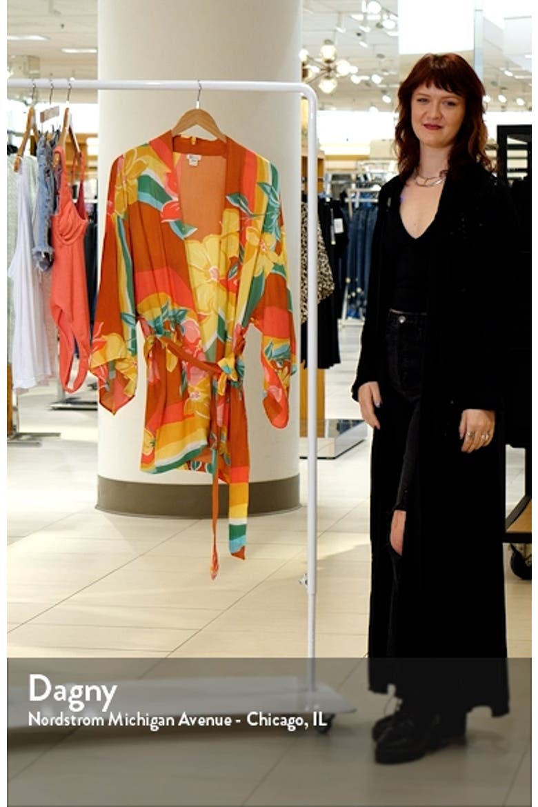 x Sun Chasers Loveland Floral Cover-Up Wrap video
