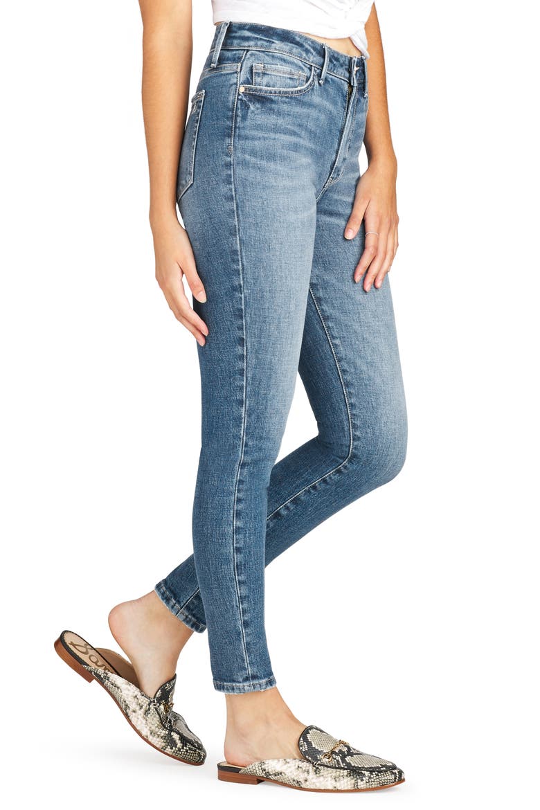 The Stiletto High Waist Ankle Skinny Jeans, Alternate, color, TORI
