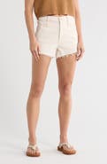 MOTHER Rocky Tomcat Kick Fray Denim Shorts