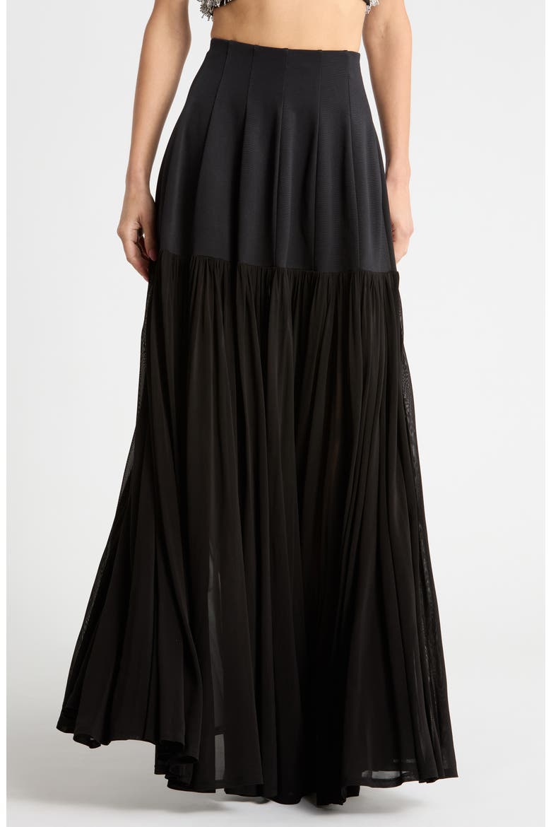 Saryn Midi Skirt, Main, color, BLACK
