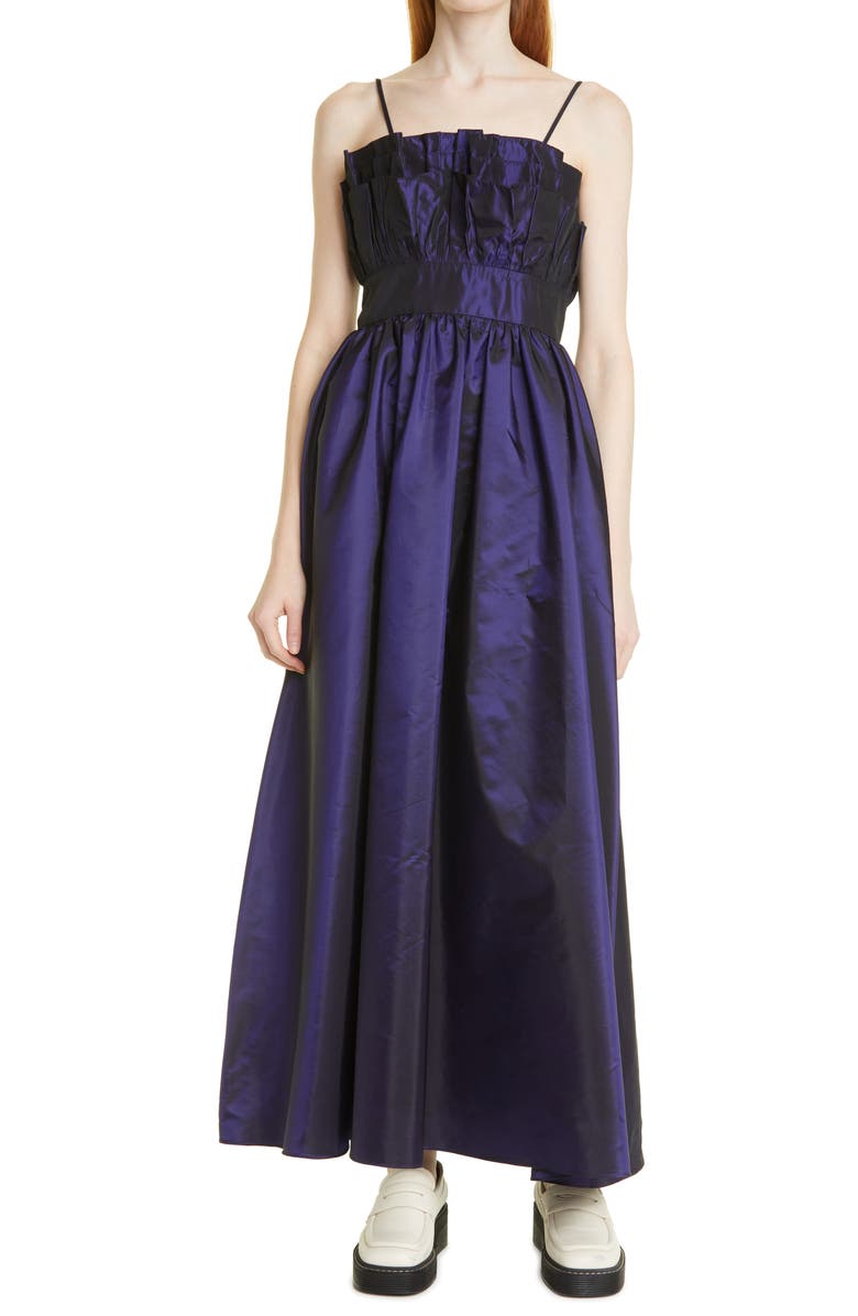 Batsheva Amara Taffeta Maxi Dress, Main, color,