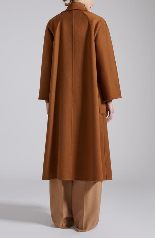 Max Mara Ludmilla Double Face Cashmere Coat In Brown