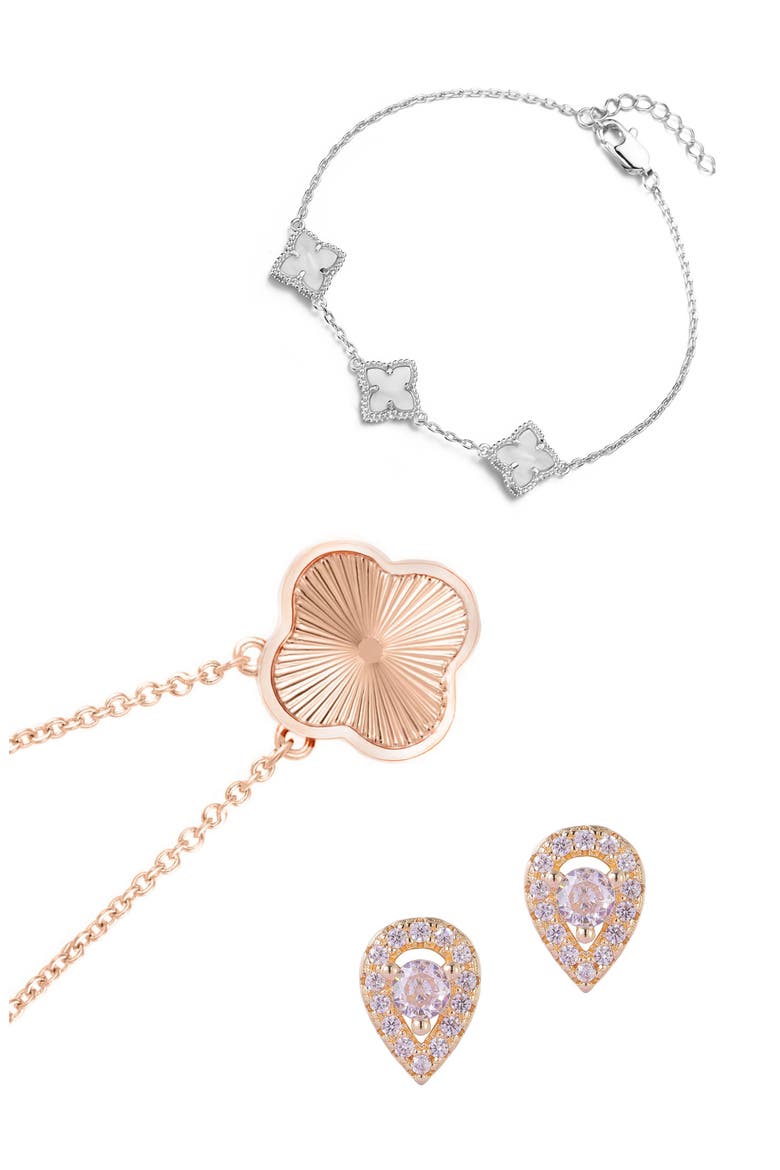 3-Piece Mixed Jewelry Set, Main, color, GOLD/ SILVER