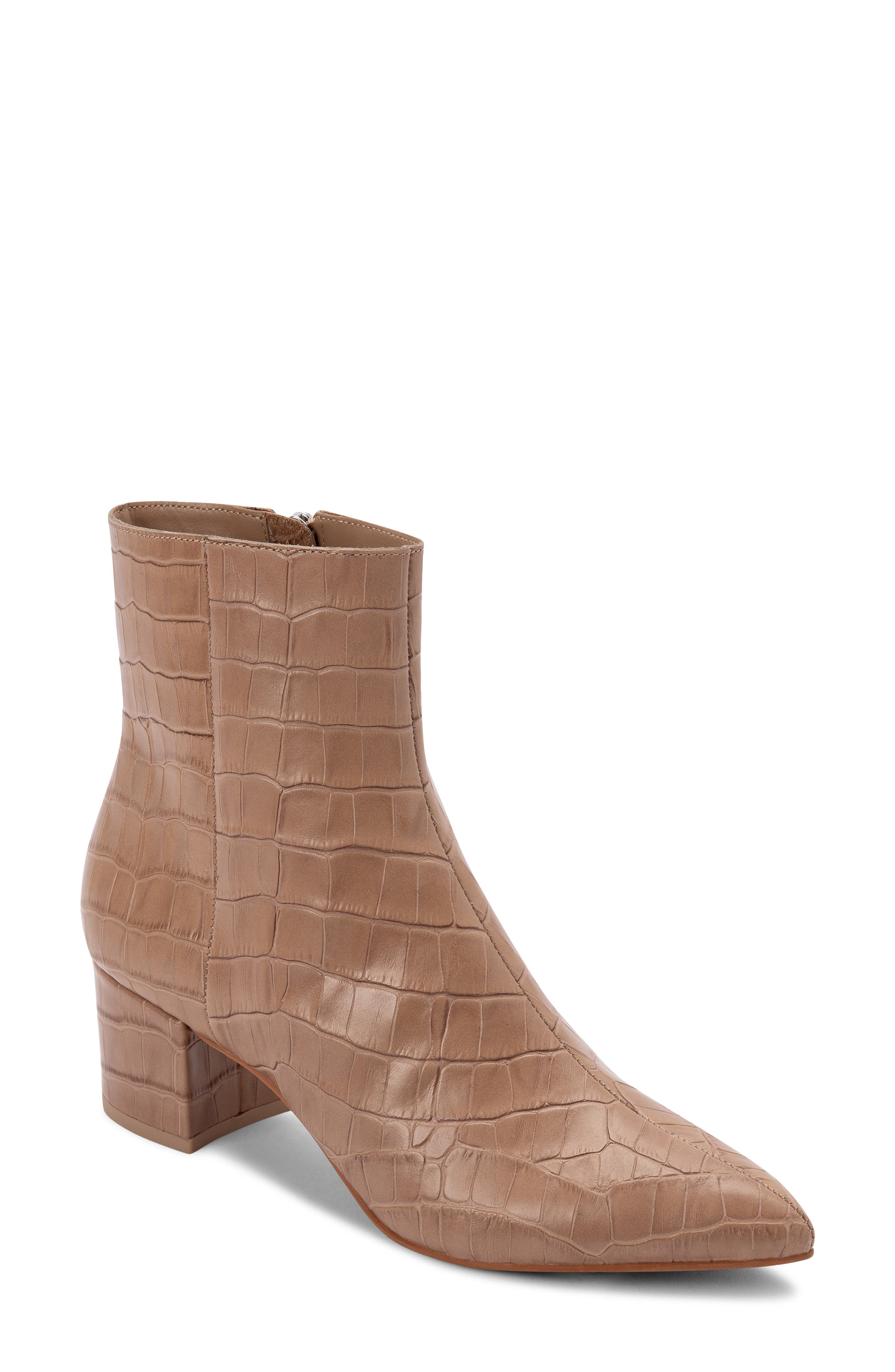 Bel Bootie, Main, color, CAFE CROCO PRINT LEATHER
