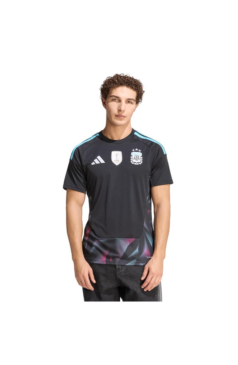 adidas Men's Argentina National Team  adidas Black FIFA x World Cup 2026 Goalkeeper Replica Jersey, Main, color, Black