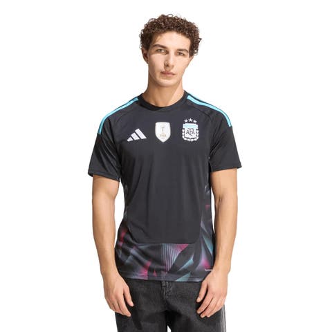Men's Argentina National Team  adidas Black FIFA x World Cup 2026 Goalkeeper Replica Jersey