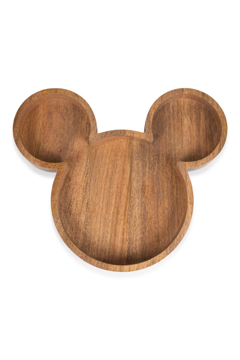 x Disney Mickey Mouse Wood Serving Tray, Main, color, BROWN