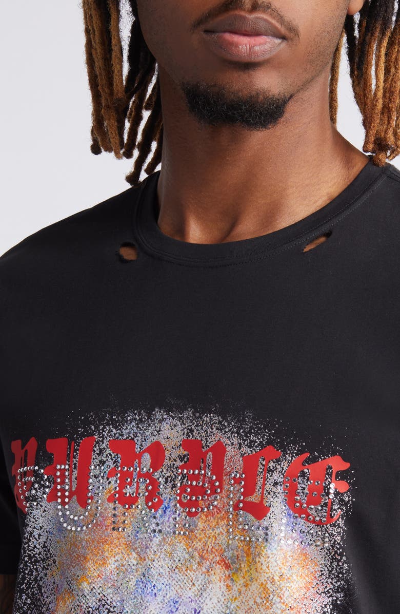 PURPLE BRAND Jeweled Graphic T-Shirt, Alternate, color,