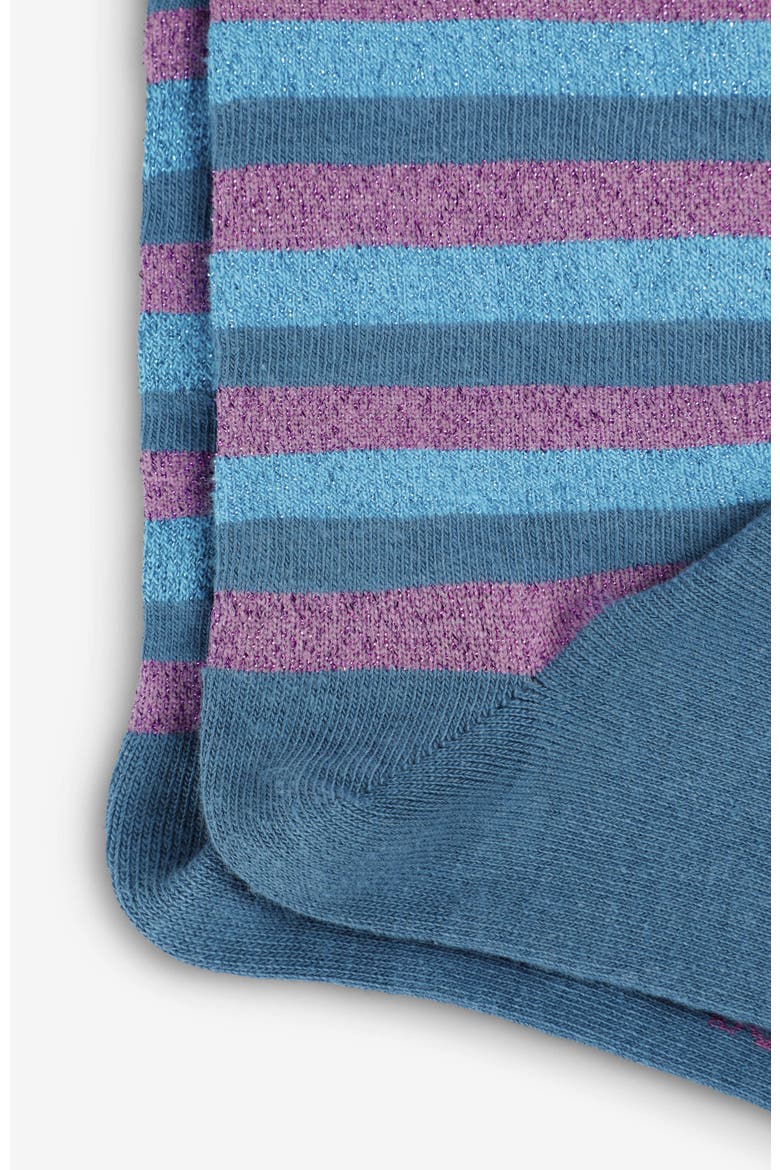 L Lurex Stripes Sock Girls, Alternate, color, Duck