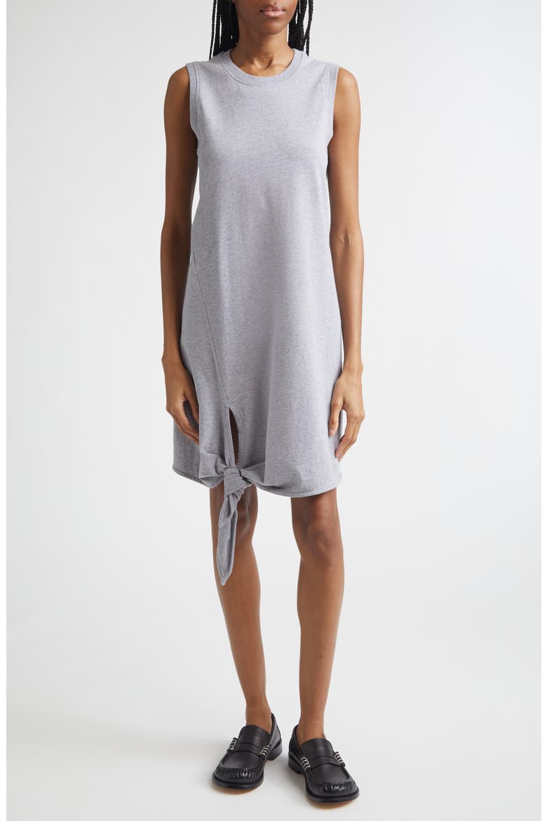 Hem Knot Tank Dress, Main, color, MID GREY MELANGE
