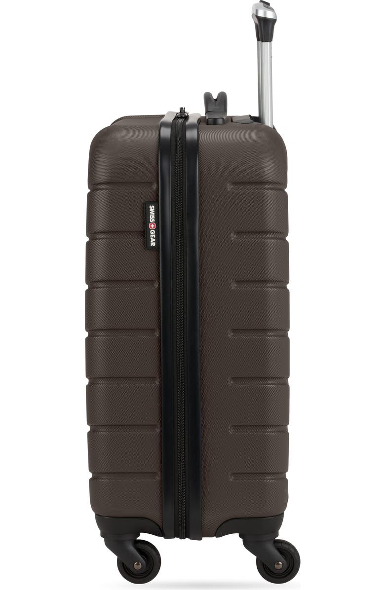 SWISSGEAR 20-Inch Hardside Spinner Carry-On Suitcase, Alternate, color, Chocolate