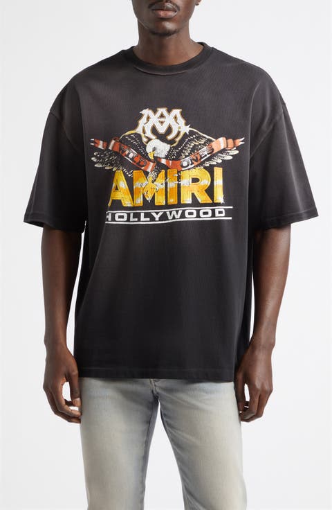 Oversize Eagle Hollywood Skate Graphic T-Shirt
