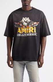 AMIRI Oversize Eagle Hollywood Skate Graphic T-Shirt