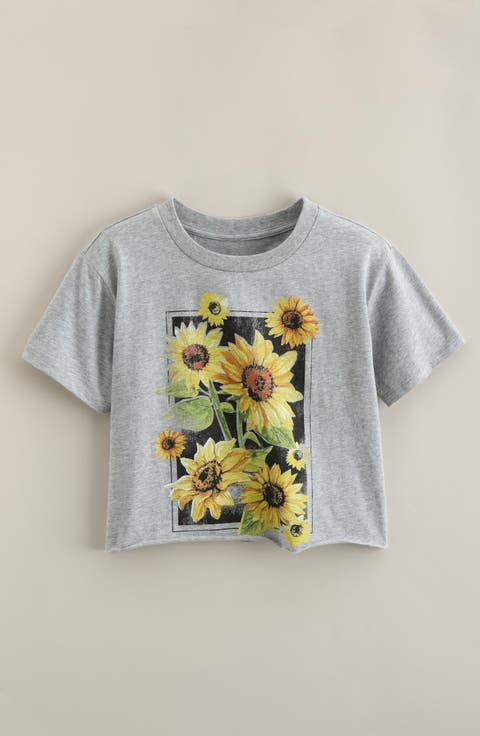 Kids' Crop Cotton Graphic T-Shirt (Big Kid)
