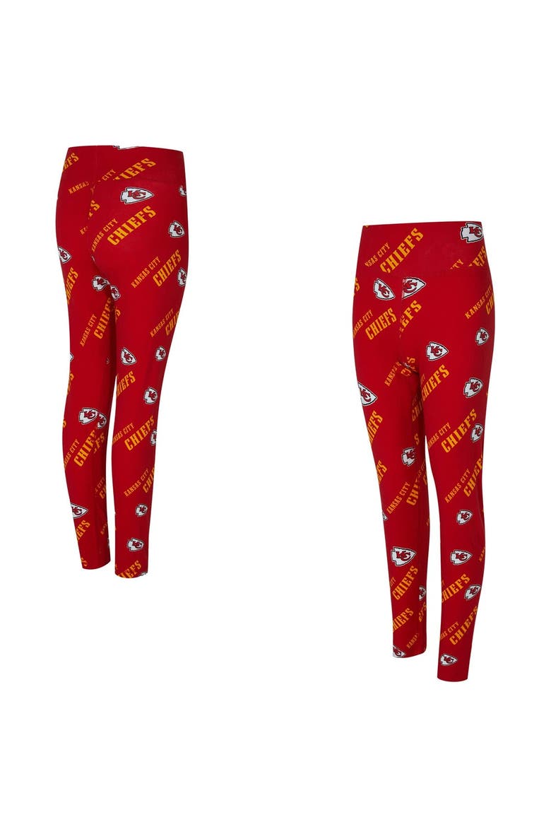 Women's Concepts Sport Red Kansas City Chiefs Mosaic Allover Print Leggings, Main, color, Red