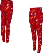 CONCEPTS SPORT Women's Concepts Sport Red Kansas City Chiefs Mosaic Allover Print Leggings
